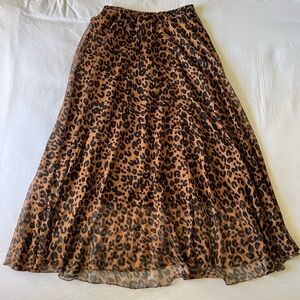 Leopard Print Women's Skirt